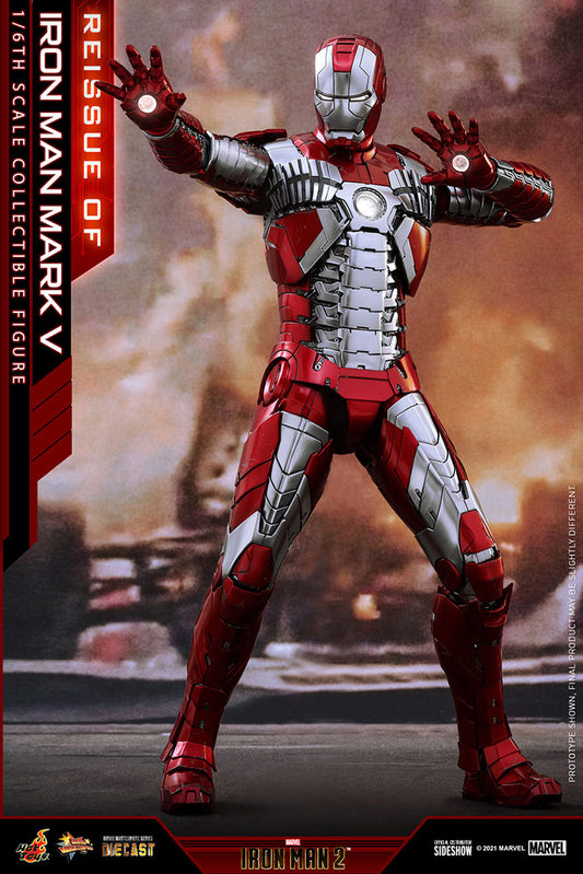 Hot Toys Iron Man 2 Mark V MMS400-D18 1/6th Scale Collectible Figure 1/6th Scale Collectible Figure